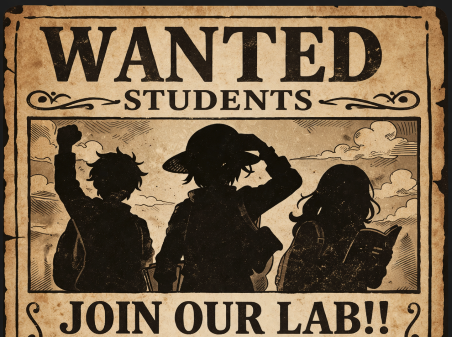 WANTED STUDENTS — Join our lab!